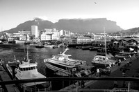 Cape Town harbour and Table Mountain