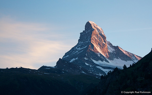 Matterhorn (4,478m) after sunset