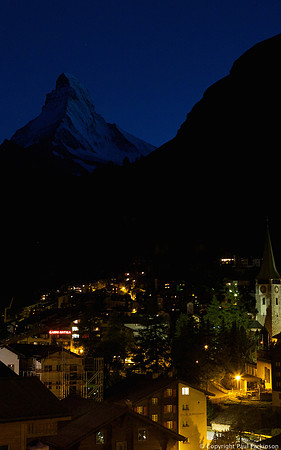 Matterhorn at night