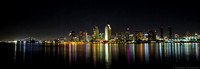 San Diego at night from Coronado (HDR)