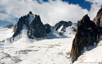 La Vallée Blanche (3,400m) and Mont Blanc (4,810m)