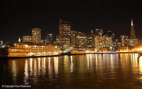 San Francisco Ferry Terminal and Skyline from Pier 1