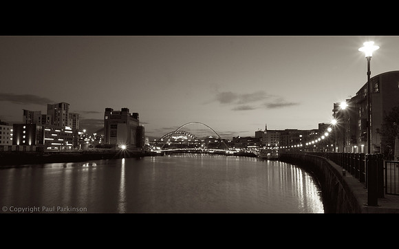 Millenium Bridge Gateshead (Aperture Sepia filter)