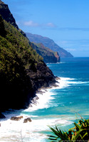 Nā Pali coast from Kalalau Trail, Kauai