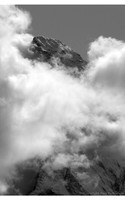 Matterhorn summit (4,478m) in cloud