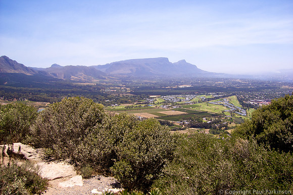 View of Table Mountain and Cape Town