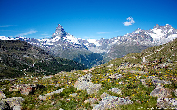 Matterhorn (4,478m) and Obergabelthorn (4,063m)
