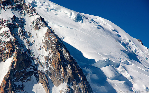 Ascent of Mont Blanc from Aiguille du Midi (3842m)