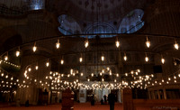 Ceiling lights in Sultan Ahmed mosque (informally known as 'The Blue Mosque')