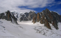 Mont Blanc and La Vallee Blanche