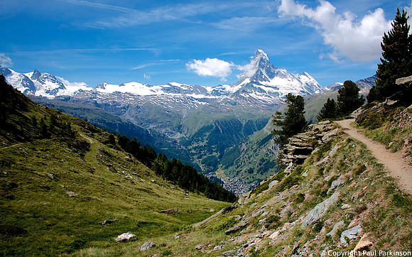 Matterhorn (4,478m) from Taschalp path