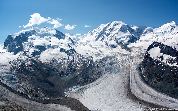 Monte Rosa massif (4,634m)