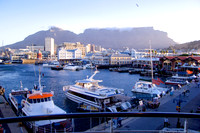 Cape Town harbour and Table Mountain