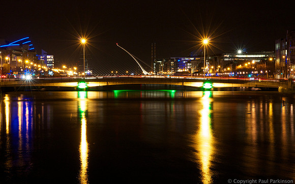 Talbot Memorial Bridge with Samuel Beckett Bridge in background