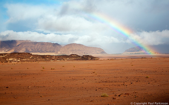 Rainbow in the Desert, Wadi Rum