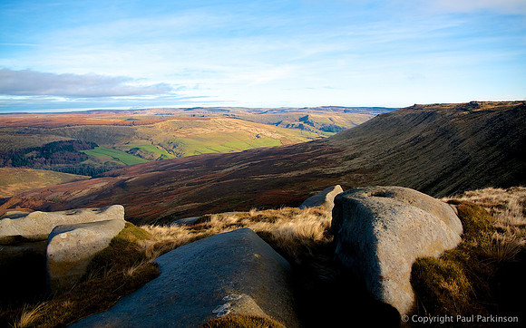 December view from Kinder Scout, Peak District