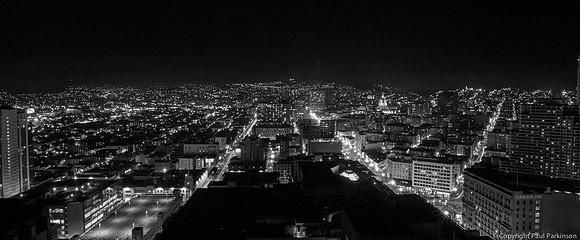 San Fransisco skyline from View Lounge, Marriott Marquis